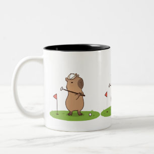 Capybara Golf Mok Grappige Golfer Koffie Cup