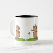 Capybara Golf Mug | Funny Golfer Coffee Cup (Devant gauche)