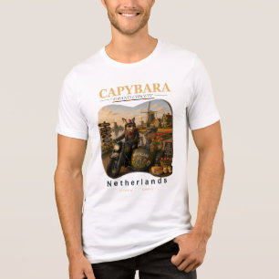 Capybara Grand Circuit – Nederland Reis Tri-Blend Shirt