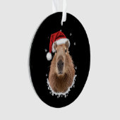 Capybara Grappig Kerstmis Ornament (voorkant)