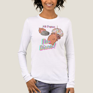 Capybara grappige paniek disco shirt
