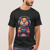 Capybara Grappige videogames Capybara Videogames L T-shirt (Voorkant)