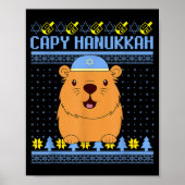 Capybara Hanukkah Capy Hanukkah Chanukah Jewish Ki Poster (Voorkant)