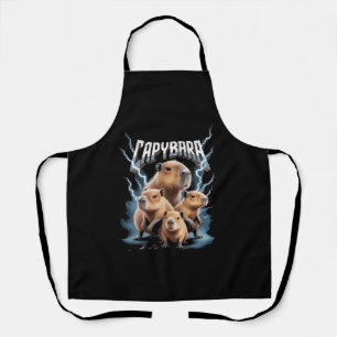 Capybara Heavy Metal Kerst Grappige Kerstgeschenke Schort