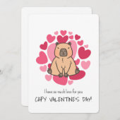 Capybara heeft zoveel liefde voor Capy Valentijnsd Kaart (Voorkant / Achterkant)