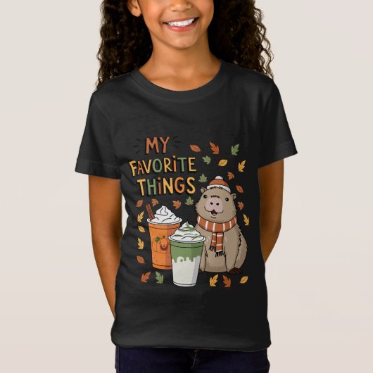 Capybara Herfst T-shirt (Voorkant)