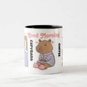 Capybara houdt van koffie Mok | Schattige en grapp (Center)