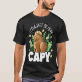 Capybara ik kon niet meer capy zijn t-shirt (Voorkant)