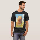 Capybara in de weide t-shirt (Voorkant volledig)