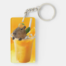 Capybara in Oranje sap