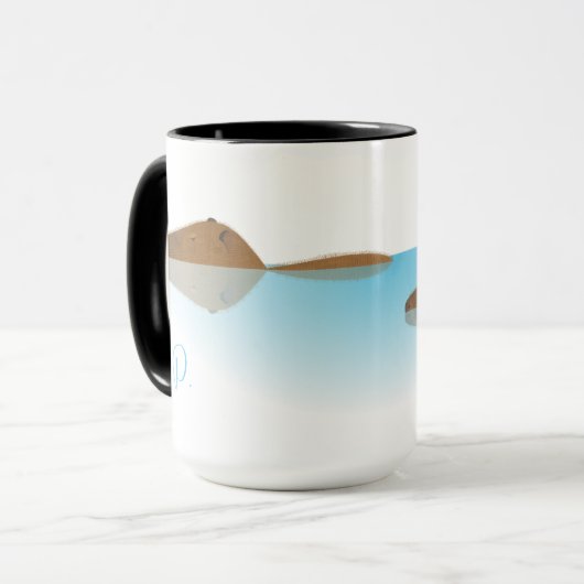 Capybara & Initiales Mug (Devant gauche)