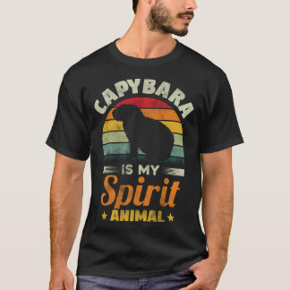 Capybara is mijn geest dier Capybara knaagdier T-shirt