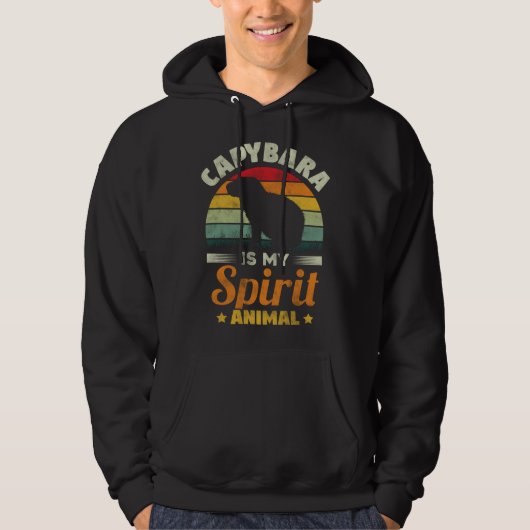 Capybara Is My Spirit Animal   Capybara Rodent Hoodie (Voorkant)