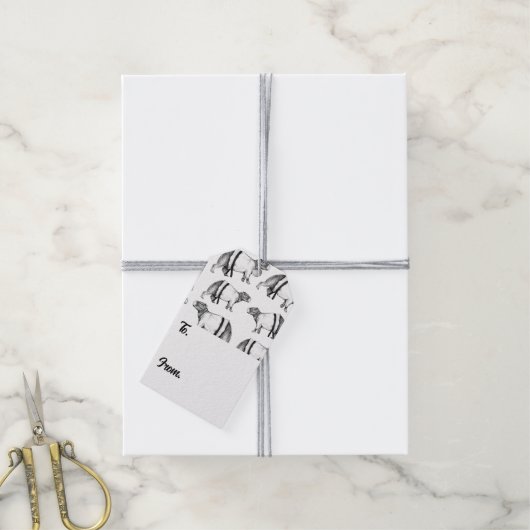 Capybara Karate Cadeaulabel (Met Touw)