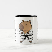 Capybara Karate Mug | Drôle café d'arts martiaux (Centre)