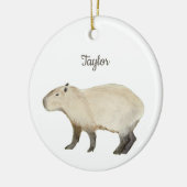 Capybara Keramisch Ornament (Links)
