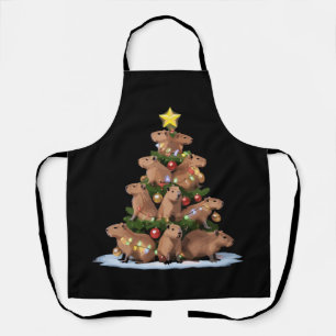 Capybara Kerstboom Cadeau Grappig Kerstmis Capy Schort