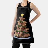 Capybara Kerstboom Gift Grappig Kerstkapsel Schort (Insitu)