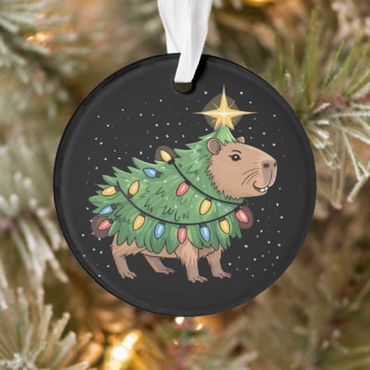 Capybara kerstcadeaus Capy Grappige kerstboom Ornament (Boom)