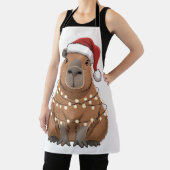 Capybara Kerstmis Grappige Kerstman Schort (Insitu)