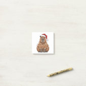 Capybara Kerstmis Grappige Sinterklaas Post-it® Notes (Op bureau)