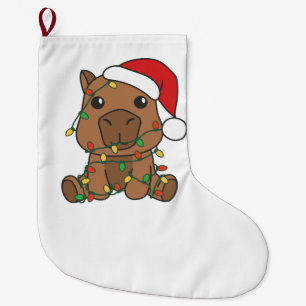 Capybara Kerstmis Winter Dieren Vakantie Grote Kerstsok