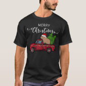 Capybara Kerstornament Truck Tree T-shirt (Voorkant)