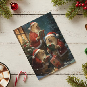 Capybara Kerstvakantie Capy Briefkaart
