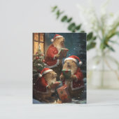Capybara Kerstvakantie Capy Briefkaart (Staand voorkant)