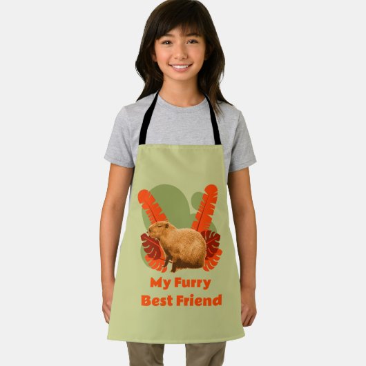 Capybara Knuffel Beste Vriend Tropisch Dier Schort (Insitu)
