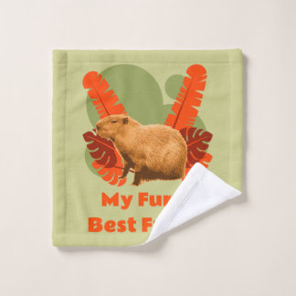 Capybara Knuffel Beste Vriend Tropisch Dier Washandje