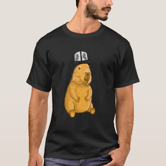 Capybara Kyrgyzstan Hat T-shirt (Voorkant)
