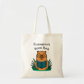 Capybara Leest Boek Tote Bag