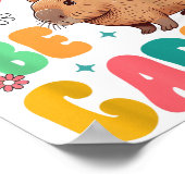 Capybara Lover Motivation Sitive Don't That Worry  Poster (Hoek)