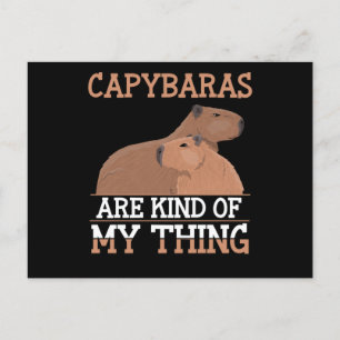 Capybara Lover Women Mannen Animal Love Briefkaart