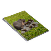 Capybara Maman Avec Bébés, Carnet (Côté Droit)