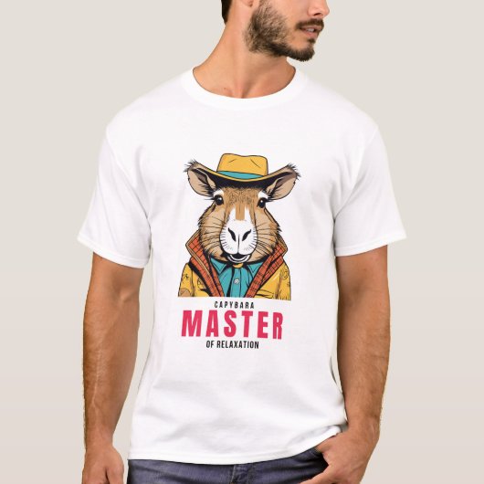Capybara - Meester van ontspanning T-shirt (Voorkant)