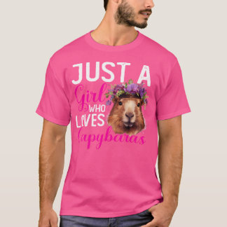 Capybara meisjes vrouwen gewoon een meisje dat hou t-shirt