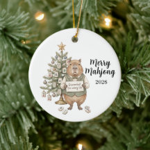 Capybara Merry Mahjong Kerstmis Grappige Feestdag