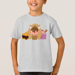 Capybara met ijs t-shirt