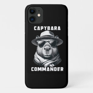 Capybara Met Zonnebril Capy Commandant iPhone 11 Hoesje