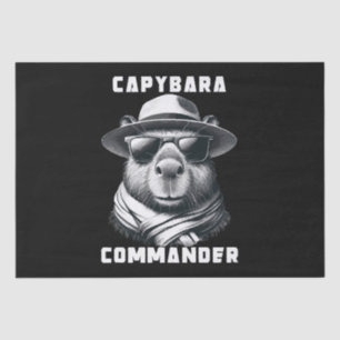 Capybara Met Zonnebril Capy Commandant Tissuepapier