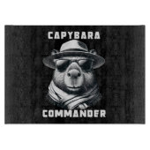 Capybara met zonnebril Capy Commander Snijplank (Voorkant)