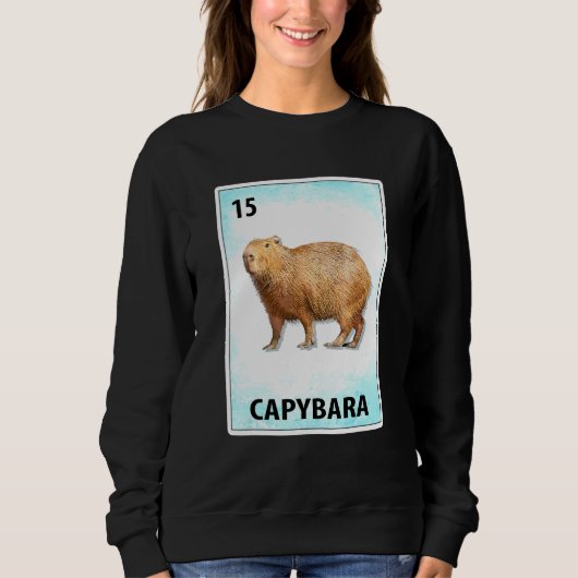 Capybara Mexicaanse Kaarten Trui (Voorkant)