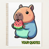 Capybara Mignon Mangeant de la Pastèque (Devant)