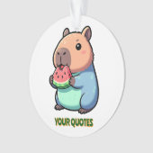 Capybara Mignon Mangeant de la Pastèque (devant)