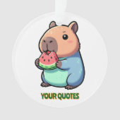 Capybara Mignon Mangeant de la Pastèque (devant)