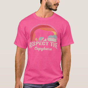 Capybara-minnaar respecteert de capibara t-shirt
