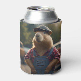 Capybara-monteur: vet, tandwielen en goede vibes blikjeskoeler