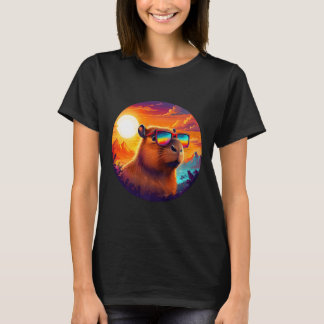 Capybara Mountain Natuur Animal Wildlife Forest Ou T-shirt